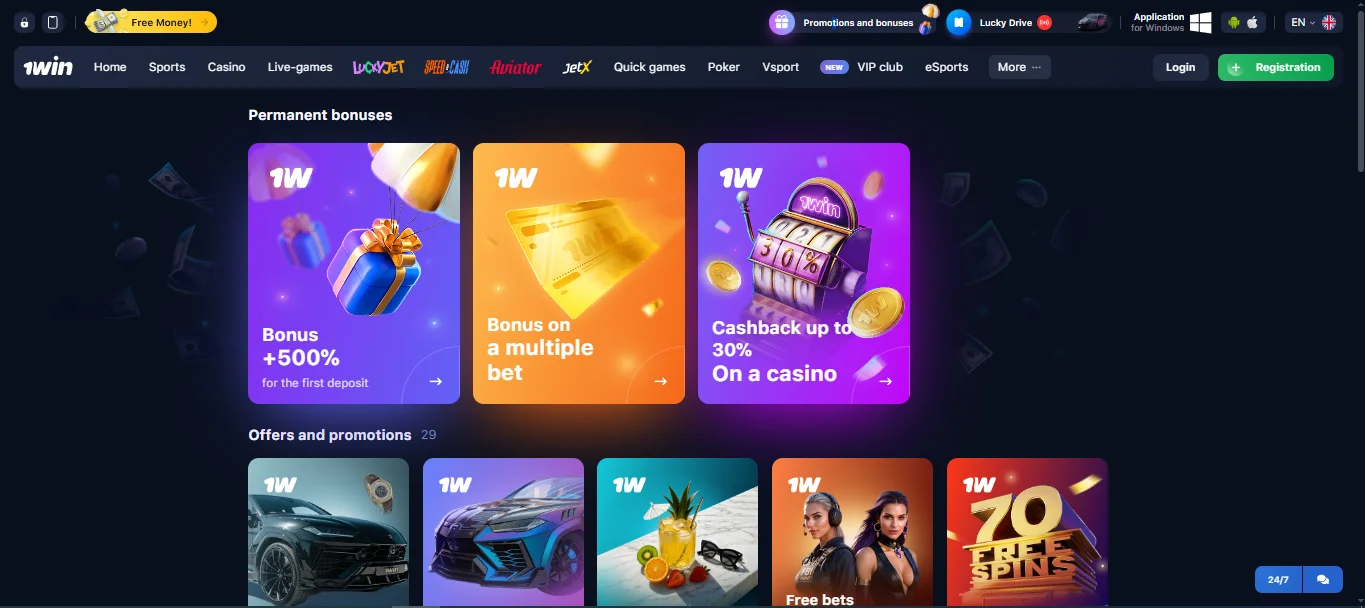 1win online casino